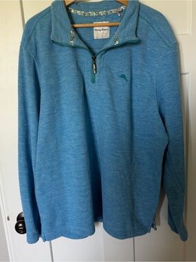 Tommy Bahama Men's Cloud Peak 1/2 Zip Fleece Pullover Sweater XXL
